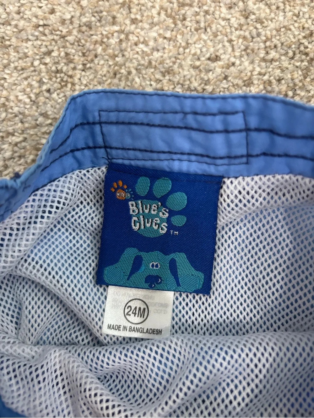 Vintage Blue’s Clue’s Baby Boy Toddler Boy 24 months Swim Trunks Swim Shorts